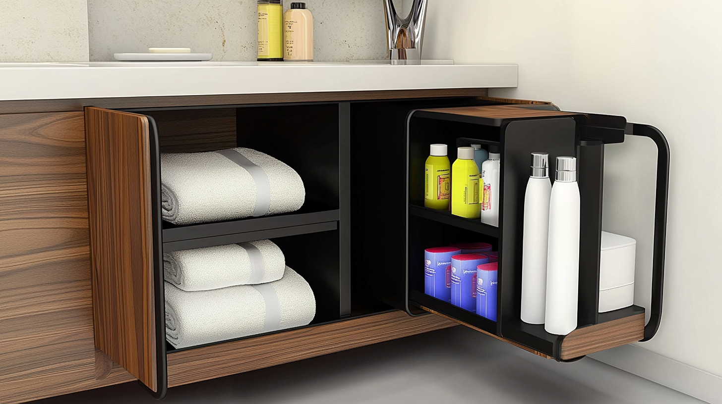 Bathroom Storage Cabinet with Handles