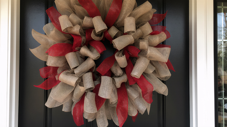 Bold Mesh and Ribbon Wreaths