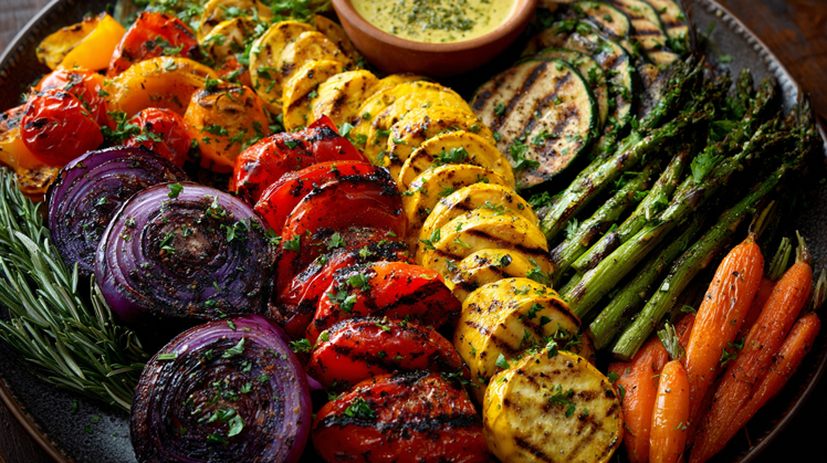 Vibrant Grilled Vegetable Platter